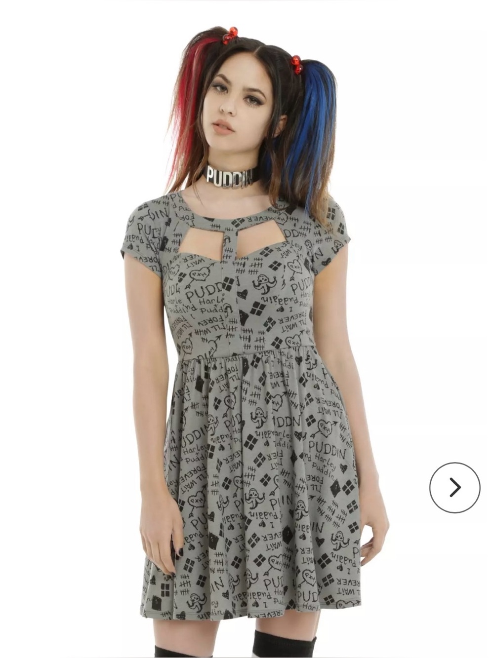 Hot Topic DC Comics Suicide Squad Harley Quinn Relationship Dress S Cosplay
